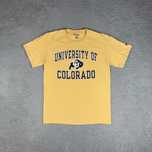 Champion Other - University of Colorado Buffaloes T-Shirt Adult Medium College Spell-Out NCAA